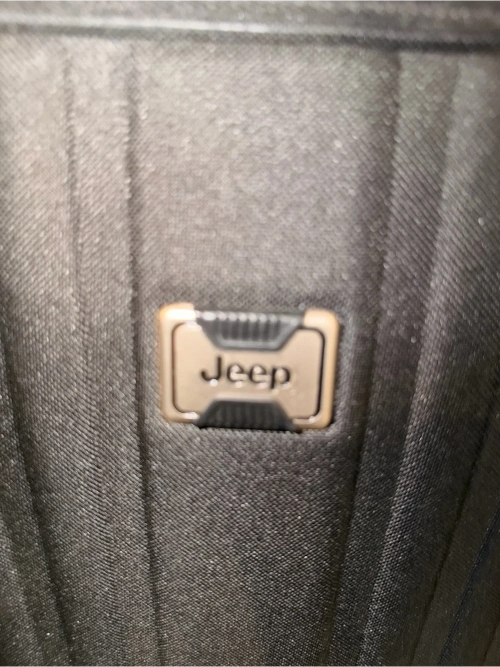Jeep Black Upright Rolling Suitcase with Telescoping Handle